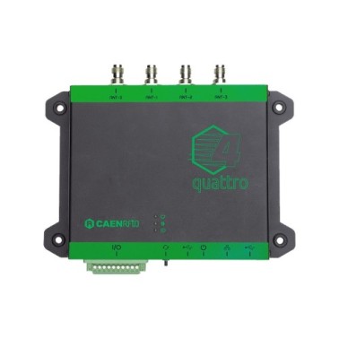Lector inteligente RAIN RFID CAEN R4321P Quattro de largo alcance de 4 puertos