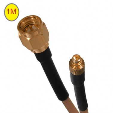 Low Loss RF Antenna Cable MMCX-M / SMA-M (1m / 3,28 feet)