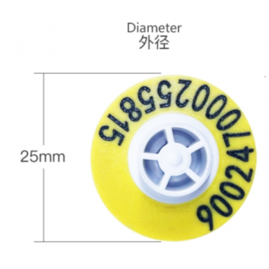 Low-frequency electronic animal ear tag
