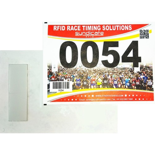 number bib for racing timing